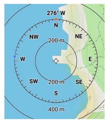 Compass ruler